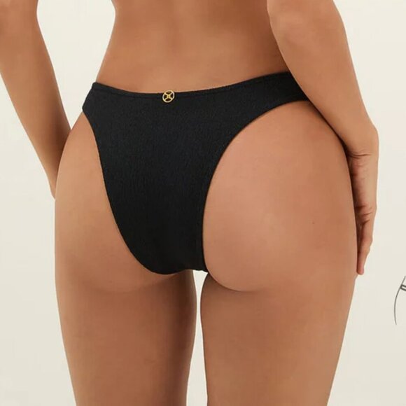 NWT ViX Paula Hermanny Firenze Giulia Bottom Brazilian Cut in Black Size Small - Picture 2 of 9